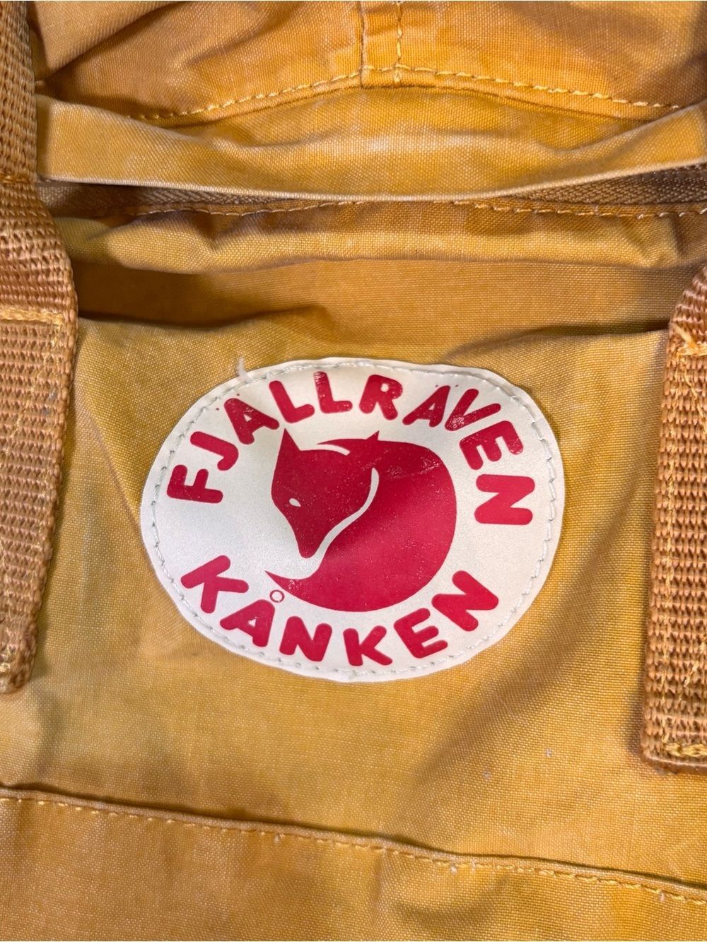Fjallraven womens Kanken classic backpack yellow Ochre - Picture 2 of 5